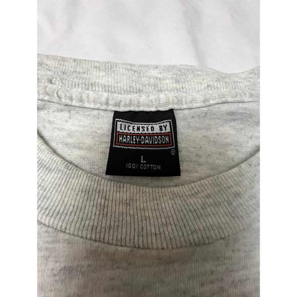 Vintage Harley-Davidson  Tee – Eagle & Bike Graphic - Picture 2 of 2